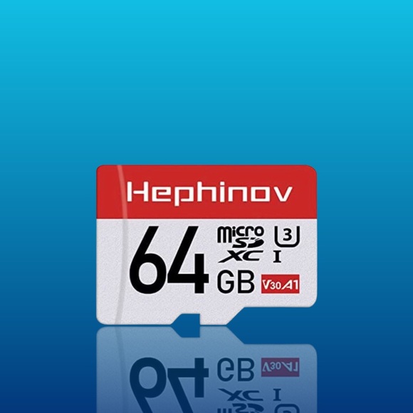 64GB Micro SD Card, Hephinov Micro SDXC Memory Card UHS-I Flash Card